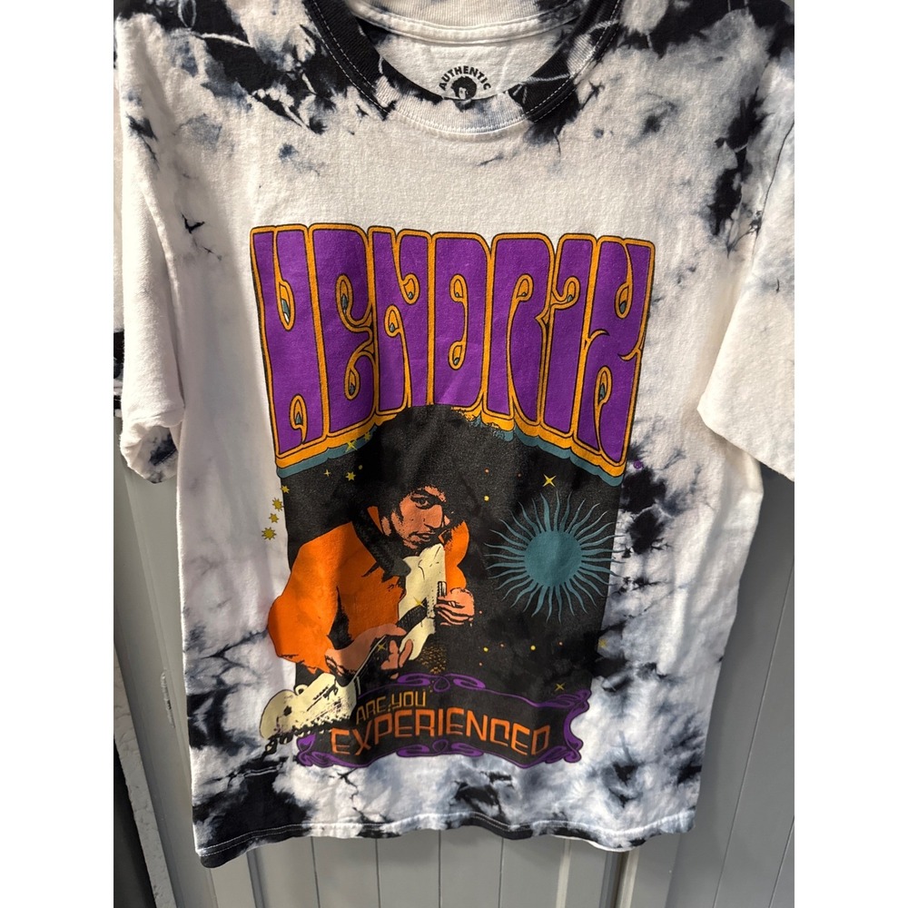 Hendrix Are‎ You Experienced Tie Dye Graphic T-Shirt Mens Small